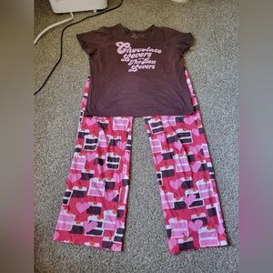 “Chocolate Lovers” Victoria’s Secret Y2K Babydoll Pajama Set Size Medium